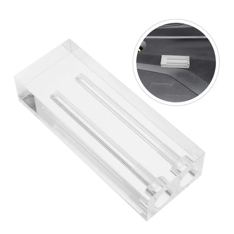 Do It Yourself Engine Oil Comparer And Viscosity Demo Stand For Vehicles, dual transparent acrylic tester with oil slots