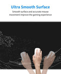 Ultra Smooth Large Gaming Mouse Pad With No Slip Rubber Base Waterproof Edges And Stitched Finish For Gaming Office And Home 31.5 By 11.8 Inches Black Wave being used with two hands demonstrating smooth glide on black surface.