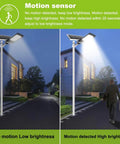 Super Bright 400W Solar Street Light With Motion Sensor Dusk To Dawn IP67 Waterproof Outdoor Flood Light illuminating street