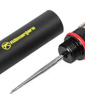 Compact Bar End Bicycle Tool Kit With Chain Tool Spoke Wrench Tire Plugs Hex Torx And Phillips Bits in black with handlebar fit