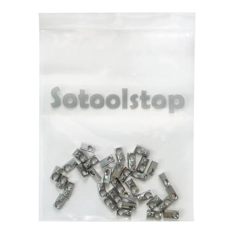 Roll In T Nut With Ball Spring M3 Size Nickel Plated Carbon Steel T Slot Nut For 2020 Series Aluminum Extrusion Rails Pack Of 50