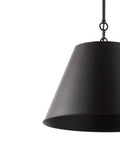 Oil Rubbed Bronze Industrial Farmhouse Pendant Light With Metal Shade, Adjustable Hanging Fixture For Kitchen Island, LED Bulb Included