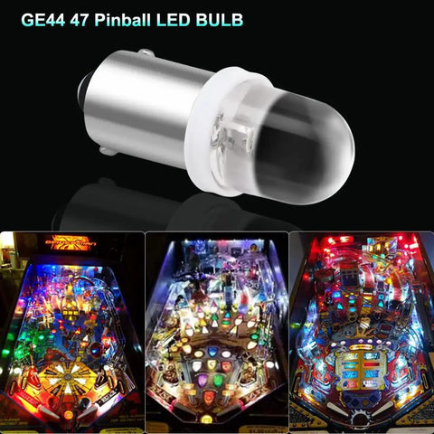 Ba9s LED Bulbs for Pinball Machines Replacement 6V DC 70 Lumen White 6500K Soft Warm Glow No Shadow LED Lighting Pack of 20