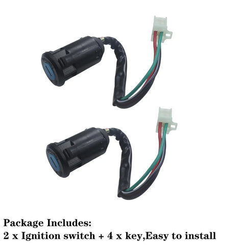 Beef Up Your Ride With This 4 Wire Ignition Key Switch Kit On Off Starter For Tao Tao 50cc 70cc 90cc 110cc 125cc 150cc Chinese Pit Dirt Bike ATV Quad Scooter Go Kart Moped Mini Bike Replacement Part