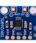 Legit Game Changer Haptic Motor Controller Module With I2C Interface And 3V 5V Input featuring a blue PCB and DRV2605L chipset.
