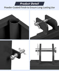 Close-up of Three Point Hitch Ballast Box With 800 Lb Capacity And 2 Inch Quick Hitch Receiver hardware details