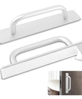 2 Pack Self Stick Adhesive Cabinet Handles No Drilling Instant Pull Handles for cabinets drawers doors aluminum alloy