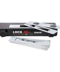 Pro Grade Lock Jig Kit For Routing Face Plate Recess And Mortise, Fast Tool Free Setup With Locking Levers And Twin Clamping Knobs