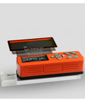 Top Tier Digital Surface Roughness Tester With Glare Free LCD Screen Portable Profile Gauge For Smoother Metal Jobs And Zero Hassle Production Line Checks shown measuring surface finish.