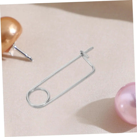 20 Pack Stainless Steel Spring Cotter Pins With Quick Lock For Industrial Machinery And Aerospace Plus Lawn Hitch And Farm Equipment Heavy Duty safety pin on soft fabric surface