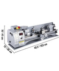 Heavy Duty 8 X 32 Inch Mini Metal Lathe Machine 850W Variable Speed Motor 50 To 2500 RPM Precision Turning with three jaw chuck