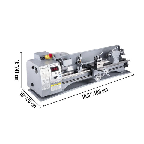 Heavy Duty 8 X 32 Inch Mini Metal Lathe Machine 850W Variable Speed Motor 50 To 2500 RPM Precision Turning with three jaw chuck