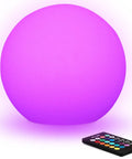 Ultra Fun Waterproof 10 Inch RGB LED Ball Light Orb With Remote Control 16 Color Options And 4 Modes Dimmable Mood Night Light