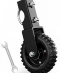 6 Inch Gate Wheel Heavy Duty Caster For Metal Gate Tubes 330 Lb Capacity Under Mount Sliding Gate Roller with rubber tire and steel plate
