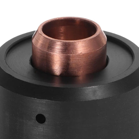 High Performance Plasma Cutter Start Cartridge Consumable With Circuit Protection For Durable Torch top view showing copper and black material.