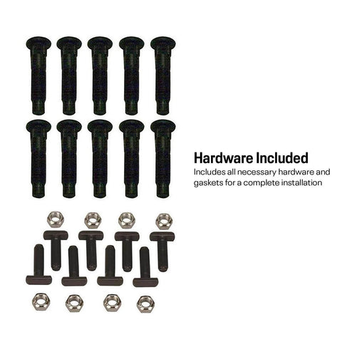 Ford 9 Inch Rearend Axle Housing Kit With 31-Spline Forged Steel Axles hardware including bolts and nuts for installation.