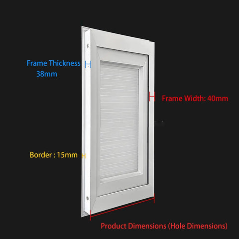 Lockable Drywall Access Panel White Inspection Service Hatch Top Shelf Aluminum Alloy Build Killer Security For Attics And Utility Openings Sleek Matte Finish No Sweat Install Sturdy Reliable Choice 22By56 Inch with dimensions shown.