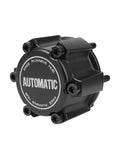 Automatic Mechanical Wheel Locking Hub With 28 Splines features a black free running design with multiple screw mounts.