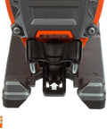 Fuego 3 Amp Compact Orbital Jigsaw With Non Rotating Flexible Exterior Extension High Quality Build Orange And Black Base Detail