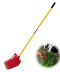Manure Fork With 18 Angled Tines Long Fiberglass Handle Muck Rake Tool For Garden And Farm Cleanup 61 Inch Durable Pitchfork