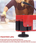 Powerful 20000Rpm Mini Hand Held Lathe Tool For Wood Plastics Soft Metal DIY Projects With Seven Versatile Grinding and Sharpening Attachments