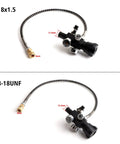 M18x1.5 DIN Valve Scuba Adapter With Gauge And 22 Inch Hose For Air Tank Setups PCP Rifles Paintball And HPA Tanks