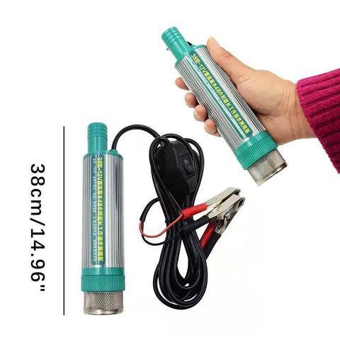 Badass Mini Submersible Sump Pump For Reliable Fluid Transfers And 12 Volt DC Output With Marine Grade Stainless Steel Frame. Compact design with 10ft cord.