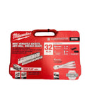 Three Eighths Inch Drive Thirty Two Piece Metric Ratchet And Socket Set For Automotive And Home Projects packaging
