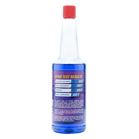 Premium Diesel Coolant Booster For Heavy Duty Haulers Boosts Heat Transfer And Crushes Engine Overheating Gripes Keep Your Rig Running Smooth 15 Oz Bottles 12 Pack Cummins Duramax Compatible in a clear bottle with red cap.