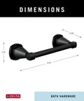 Pivoting Toilet Paper Holder Matte Black Sleek Wall Mount Bathroom Accessory With Corrosion Resistant Finish dimensions diagram