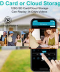 Top Notch 1080P Wifi Outdoor Security Camera With Full Hd Night Vision Ai Motion Detection Instant Phone Alerts showcased on phone