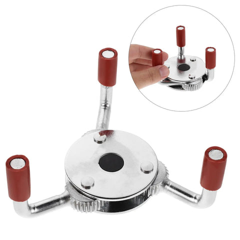 Professional Grade Rock Solid Stainless Steel Smoke Transducer Remover Gripper With Comfort Grip Handles for easy ceiling sensor maintenance