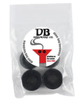 Ultra Smooth Dope Colors Skateboard Longboard Truck Replacement Bushings 4 Pack, black bushings in DB Hardware packaging.