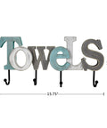 Rustic Wooden Sign With Cutout Letters And Towel Hanging Rack Wall Mounted Word Sign For Bathroom And Home Decor Perfect Farmhouse Nautical Cozy Vibe Mood. Measures 15.75 inches wide.