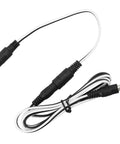 DC To DC Solar Extension Cable With 5.5x2.1mm Male Connector For Solar Panels And Fans, Durable ABS Housing, Secure Power Transmission, No Fuss Weather Resistant Build, Quick Connect For DIY Solar Setups, black cable coiled