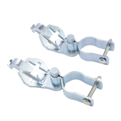Heavy Duty T Post Gate Hinge Kit Dual Set For Chain Link Fences And Farm Entrances One And Five Eighths Inch Hinges