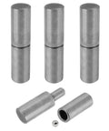 Heavy Duty Weldable Barrel Hinges 4 Inch Length 1 Inch Barrel Gate Hinges With Ball Bearing Detachable Design For Swing Doors Trailers Ramp Gates And Metal Gates 4 Pack