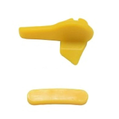Nylon Tire Changer Inserts Kit for Duck Head Mount Demount Tools, Rim Edge Protection Guards in yellow, 12 Piece Set