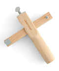 Leather Strap Cutter For Crafts With Adjustable Width Guide And Sturdy Wood Handle For Precise Uniform Belts Handles And Watch Bands Cutting And Controlled Manual Cutting For Professional Leatherwork