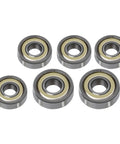 Six Piece Saw Bearings Set For Grizzly G0555 Band Saw With Replacement And Guide Bearings Includes 2 Thrust Bearings And 4 Guide Bearings