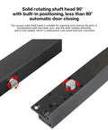 Crafted Tough No Mortise Pivot Hinge Push Or Kick Open For Secret Doors And Murphy Bookcases showing solid rotating shaft head.