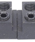 Close-up of 4 T Nuts from 5/8 Inch T Slot Eccentric Clamping Kit Includes 6 Eccentric Bolts, 4 T Nuts, 6 Hex Stoppers and 2 Hex Wrenches