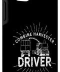 Two Part Protective Case With Dope Combine Harvester Driver Design For Your Phone Threshing Harvesting Machine Theme