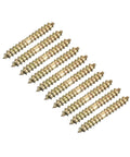 Heavy Duty Hanger Bolts Set 12 To 80 Piece Double Ended Self Tapping Wood To Dowel Screws 4x25mm carbon steel electroplated