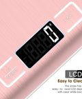Pink Digital Kitchen Scale 22Lb Capacity With 1g Precision For Baking And Cooking, showing LCD display and buttons