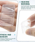 Close-up of Eight Pack Transparent Furniture Leveling Shims For No Wobble Tables Chairs Sofas Beds And Toilets Easy Trim Plastic Shims For Quick Easy Stabilization Across Any Room showing flexibility and transparency.