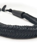 Shock Absorbing Bungee Dock Line For Boats, 4 Ft Black, 4 Pack, features braided rope texture and built-in snubber for docking.