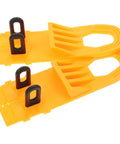 Professional Grade Paintless Dent Removal Kit featuring sturdy orange pullers with black handles for quick automotive repairs.