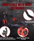 Front And Rear Motorcycle Stands 850lbs Combo Lift with Four Adapters Universal Paddock Stands shown with thickened steel build
