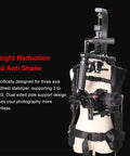 Camera Stabilizer Vest With 3 Axis System For Handheld Video Rigs For Camcorders And Pro Filmmaking Heavy Duty Aluminum Alloy Frame Adjustable Straps